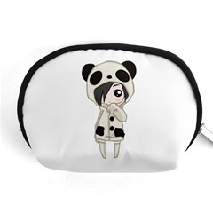 Kawaii Panda Girl Accessory Pouches (medium)  by Valentinaart