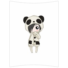 Kawaii Panda Girl Back Support Cushion by Valentinaart