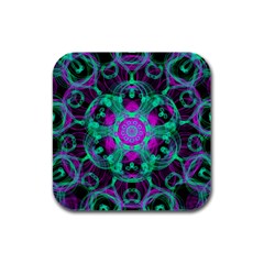 Pattern Rubber Square Coaster (4 Pack)  by gasi