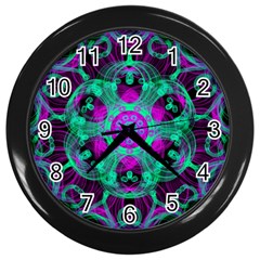 Pattern Wall Clocks (black) by gasi