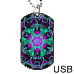 Pattern Dog Tag Usb Flash (two Sides) by gasi