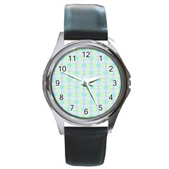 Pattern Round Metal Watch by gasi