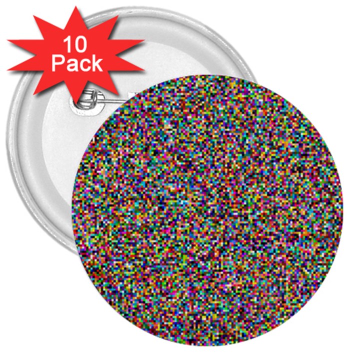 Pattern 3  Buttons (10 pack) 