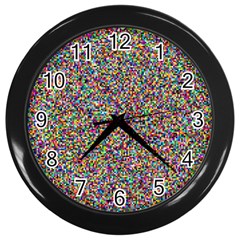 Pattern Wall Clocks (black) by gasi