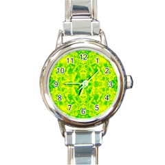 Pattern Round Italian Charm Watch by gasi