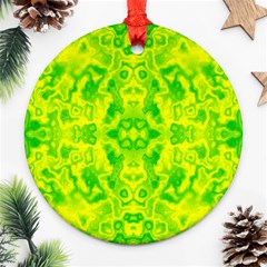 Pattern Round Ornament (two Sides) by gasi