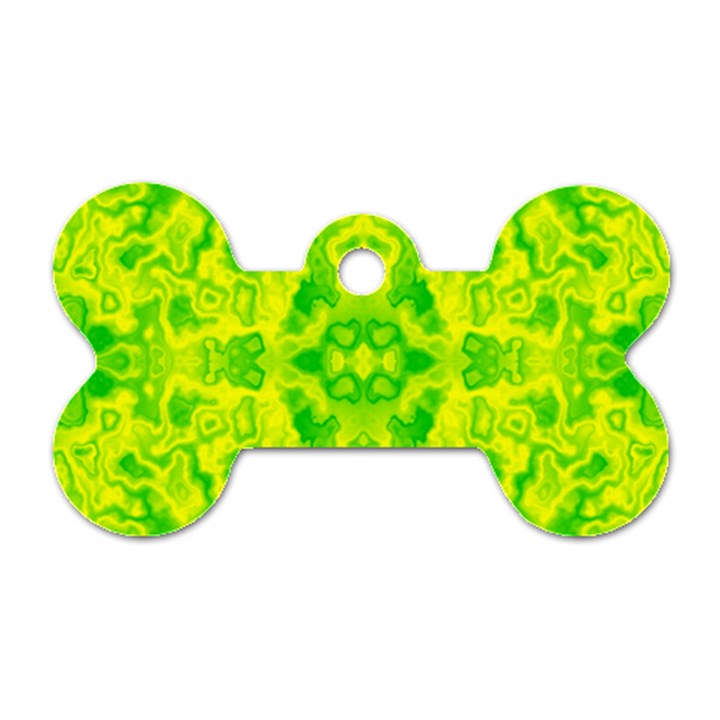 Pattern Dog Tag Bone (One Side)