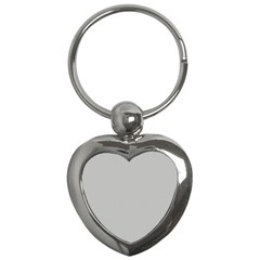 Grey And White Simulated Carbon Fiber Key Chains (heart)  by PodArtist