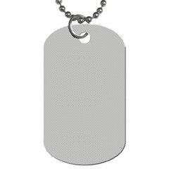 Grey And White Simulated Carbon Fiber Dog Tag (two Sides) by PodArtist