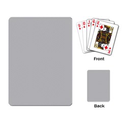 Grey And White Simulated Carbon Fiber Playing Card by PodArtist