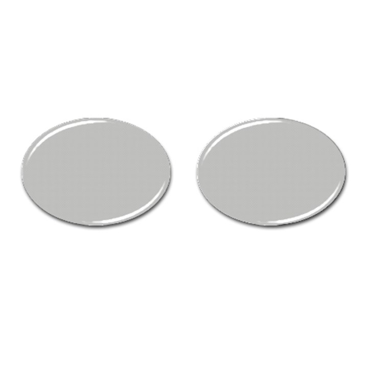 Grey and White simulated Carbon Fiber Cufflinks (Oval)