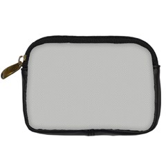 Grey And White Simulated Carbon Fiber Digital Camera Cases by PodArtist