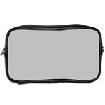 Grey and White simulated Carbon Fiber Toiletries Bags 2-Side Back