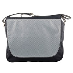 Grey And White Simulated Carbon Fiber Messenger Bags by PodArtist