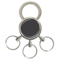 Black Carbon Fiber 3-ring Key Chains by PodArtist