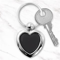 Black Carbon Fiber Key Chains (heart)  by PodArtist