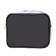 Black Carbon Fiber Mini Toiletries Bags by PodArtist