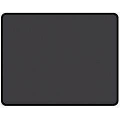 Black Carbon Fiber Double Sided Fleece Blanket (medium)  by PodArtist