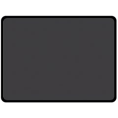 Black Carbon Fiber Double Sided Fleece Blanket (large)  by PodArtist