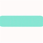 Tiffany Aqua Blue with White Lipstick Kisses Large Bar Mats 32 x8.5  Bar Mat