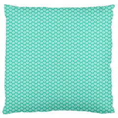 Tiffany Aqua Blue With White Lipstick Kisses Standard Flano Cushion Case (one Side) by PodArtist