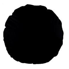 Simulated Black Carbon Fiber Steel Large 18  Premium Round Cushions by PodArtist