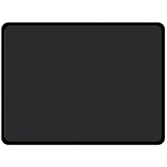 Simulated Black Carbon Fiber Steel Double Sided Fleece Blanket (large)  by PodArtist