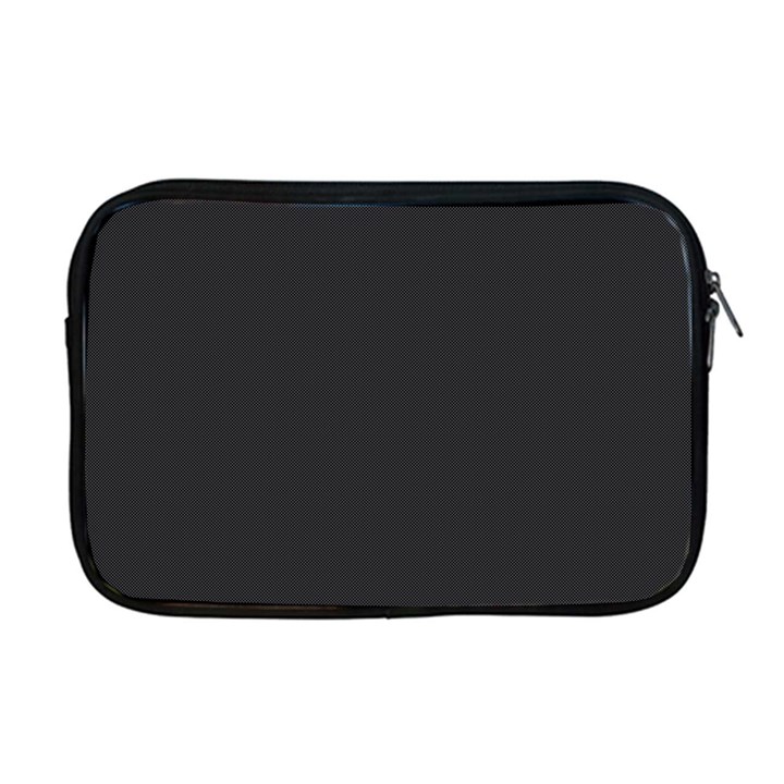 Simulated Black Carbon Fiber Steel Apple MacBook Pro 17  Zipper Case