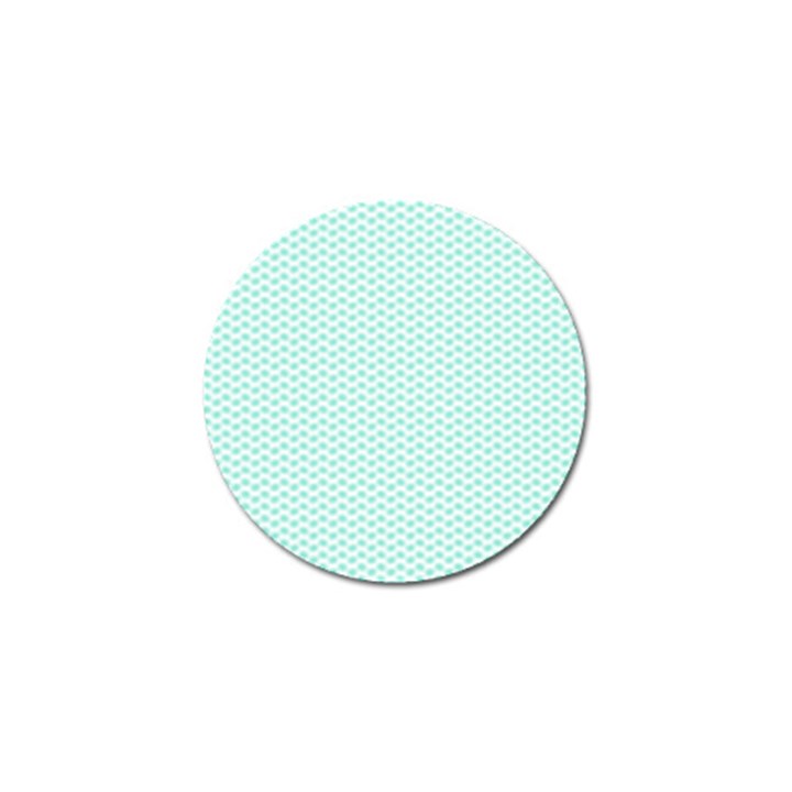 Tiffany Aqua Blue Lipstick Kisses on White Golf Ball Marker