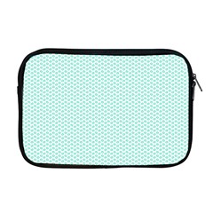 Tiffany Aqua Blue Lipstick Kisses On White Apple Macbook Pro 17  Zipper Case by PodArtist