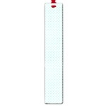 Tiffany Aqua Blue Candy Polkadot Hearts on White Large Book Marks Front