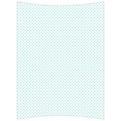 Tiffany Aqua Blue Candy Polkadot Hearts On White Back Support Cushion by PodArtist