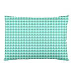 Tiffany Aqua Blue Candy Hearts on White Pillow Case 26.62 x18.9  Pillow Case