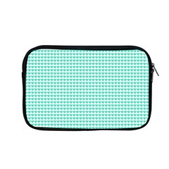 Tiffany Aqua Blue Candy Hearts On White Apple Macbook Pro 13  Zipper Case by PodArtist