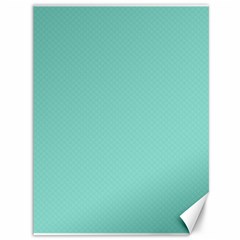 Tiffany Aqua Blue Puffy Quilted Pattern Canvas 36  X 48   by PodArtist