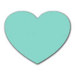 Tiffany Aqua Blue Puffy Quilted Pattern Heart Mousepads by PodArtist