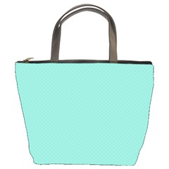 Tiffany Aqua Blue Puffy Quilted Pattern Bucket Bags by PodArtist