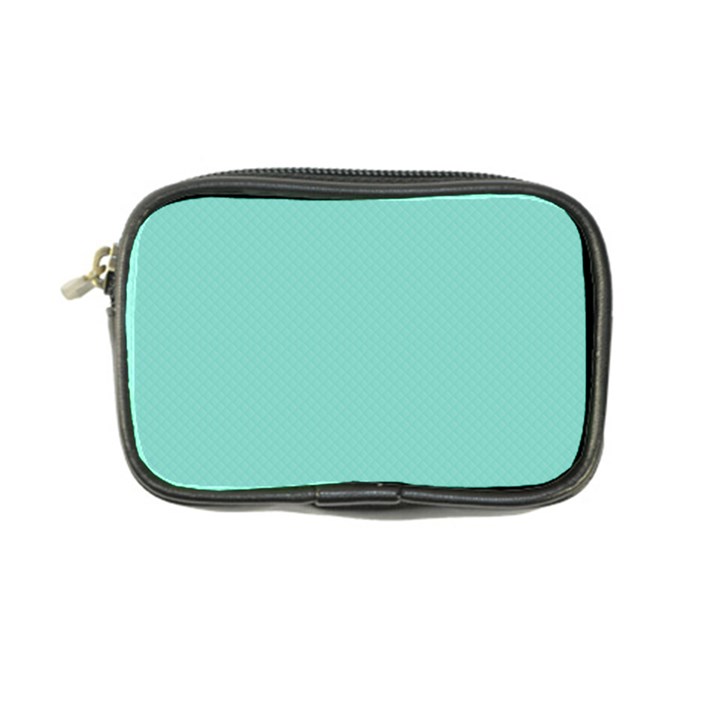 Tiffany Aqua Blue Puffy Quilted Pattern Coin Purse