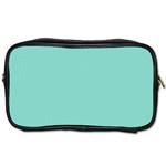 Tiffany Aqua Blue Puffy Quilted Pattern Toiletries Bags Front