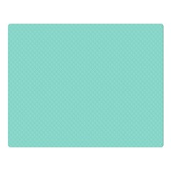 Tiffany Aqua Blue Puffy Quilted Pattern Double Sided Flano Blanket (large)  by PodArtist