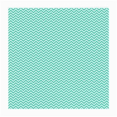 Tiffany Aqua Blue Chevron Zig Zag Medium Glasses Cloth by PodArtist