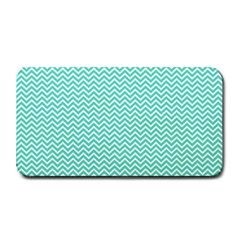 Tiffany Aqua Blue Chevron Zig Zag Medium Bar Mats by PodArtist