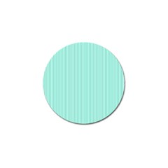 Classy Tiffany Aqua Blue Sailor Stripes Golf Ball Marker (4 Pack) by PodArtist