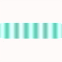 Classy Tiffany Aqua Blue Sailor Stripes Large Bar Mats by PodArtist