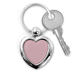 Baby Pink Stitched And Quilted Pattern Key Chains (heart)  by PodArtist