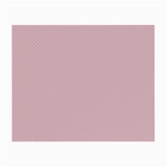 Baby Pink Stitched And Quilted Pattern Small Glasses Cloth (2-side) by PodArtist