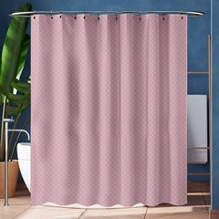 Baby Pink Stitched And Quilted Pattern Shower Curtain 60  X 72  (medium)  by PodArtist