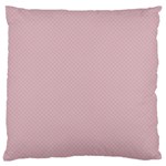 Baby Pink Stitched and Quilted Pattern Large Cushion Case (Two Sides) Front