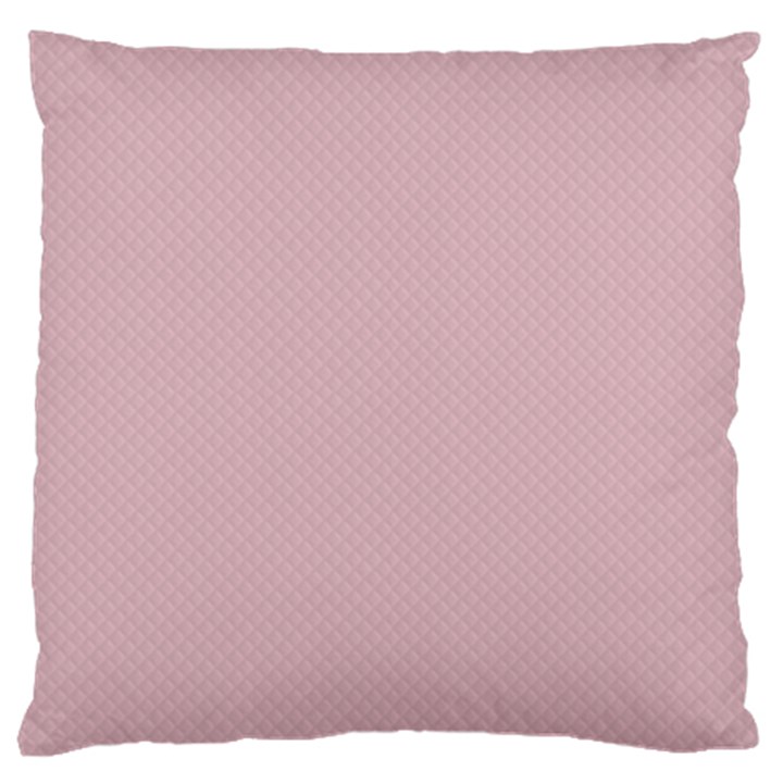 Baby Pink Stitched and Quilted Pattern Large Cushion Case (Two Sides)