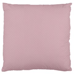 Baby Pink Stitched And Quilted Pattern Large Flano Cushion Case (one Side) by PodArtist